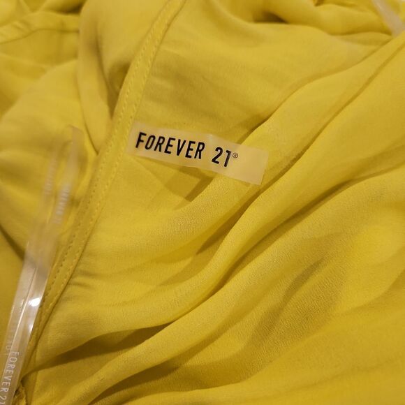 FOREVER 21 Yellow Swim Coverup sz S - Picture 3 of 7